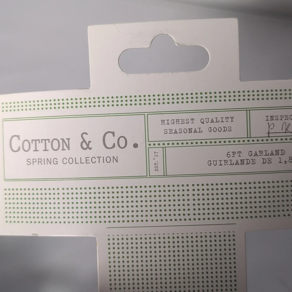 Cotton & Co Pastel Easter Egg 6 Foot Garland